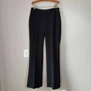 White House Black Market Wide Leg Black Slacks